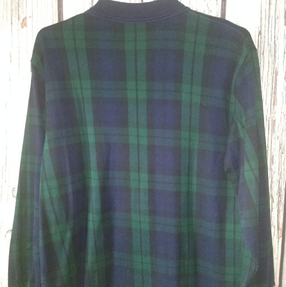 Auchterlonies Old Course St. Andrews Long Sleeve Plaid Collared Golf Shirt XL - Picture 3 of 4